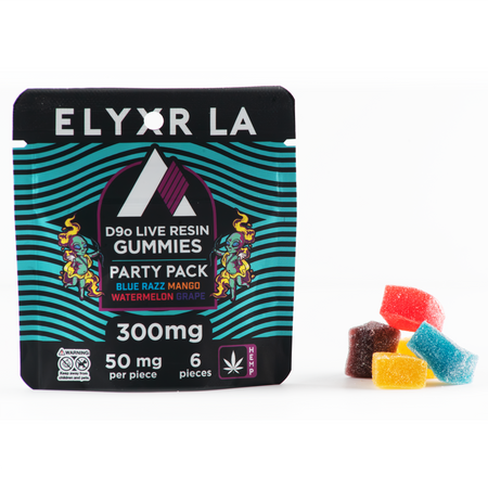Elyxr D9o Live Resin Gummies (300mg) 6 Pack Best Sales Price - Gummies