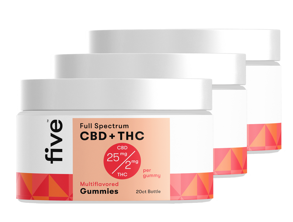 Five CBD Full Spectrum CBD + THC Gummies [Free]