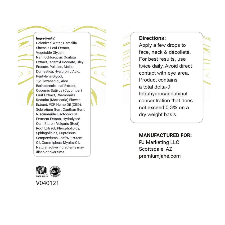 Premium Jane CBD Facial Serum
