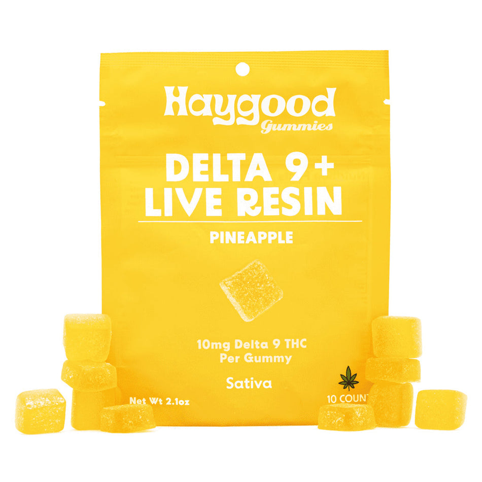 Haygood Farms D9 THC Live Resin Gummies - Sativa - Pineapple