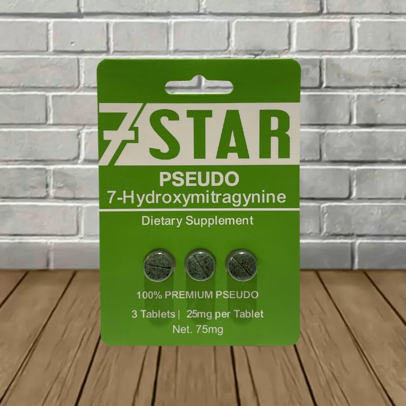 7 Star Pseudo + 7-Hydroxymitragynine Extract Tablets 3ct