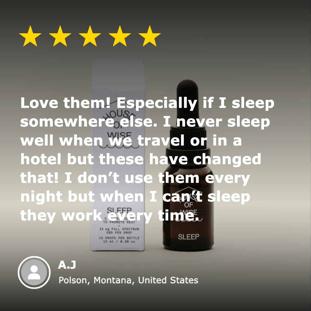 House of Wise CBD Sleep Oil (750mg) Best Sales Price - Tincture Oil