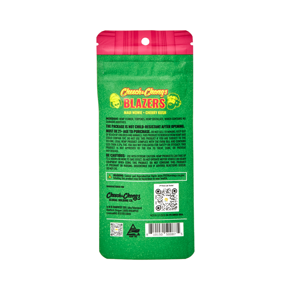 Cheech and Chongs Blazers – Maui Wowie+Cherry Kush – Preroll — Direct From Cheech & Chong