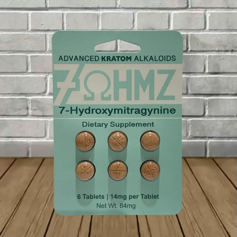 7OHMZ 7-Hydroxymitragynine Extract Tablets 6ct