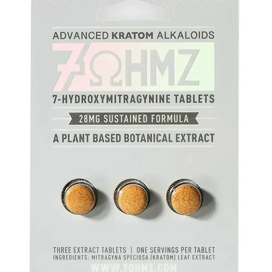 7OHMZ 7-Hydroxymitragynine Tablets 28mg Sustained Formula 3ct