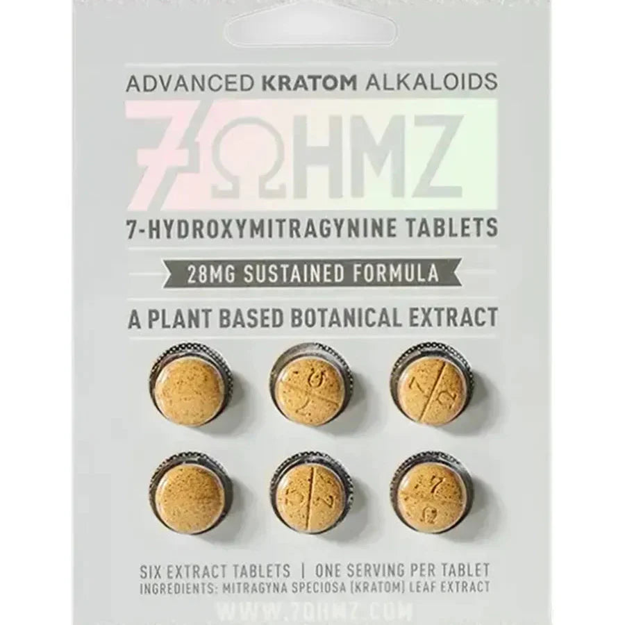 7OHMZ 7-Hydroxymitragynine Tablets 28mg Sustained Formula 6ct