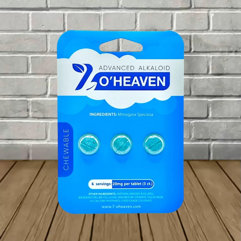 7 O’Heaven 7-hydroxymitragynine Kratom Extract Tablets 20mg | 3ct