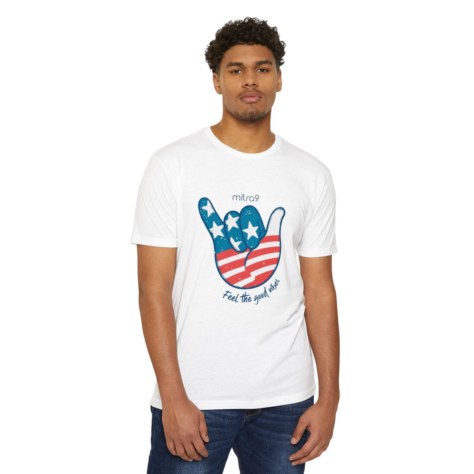 Mitra9 Live Free Patriotic - Red, White & Chill 2025 Edition Graphic Tee