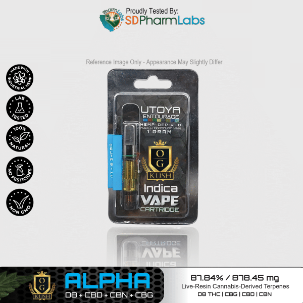 Utoya | Live Resin Delta 8 THC Vape Cartridge - 1g Best Sales Price - Vape Cartridges