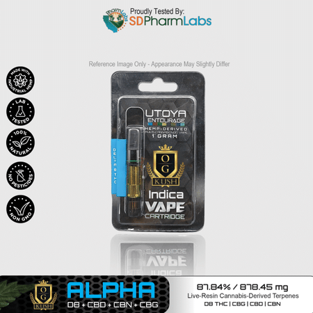 Utoya | Live Resin Delta 8 THC Vape Cartridge - 1g Best Sales Price - Vape Cartridges