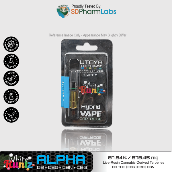 Utoya | Live Resin Delta 8 THC Vape Cartridge - 1g Best Sales Price - Vape Cartridges