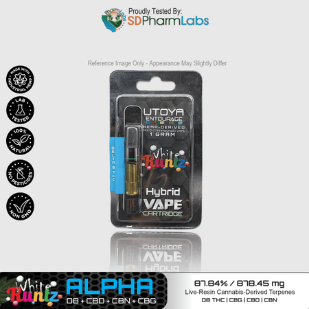 Utoya | Live Resin Delta 8 THC Vape Cartridge - 1g Best Sales Price - Vape Cartridges
