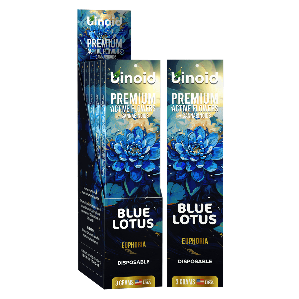 Binoid Blue Lotus Disposable Vape – 3 Gram Best Sales Price - Vape Pens
