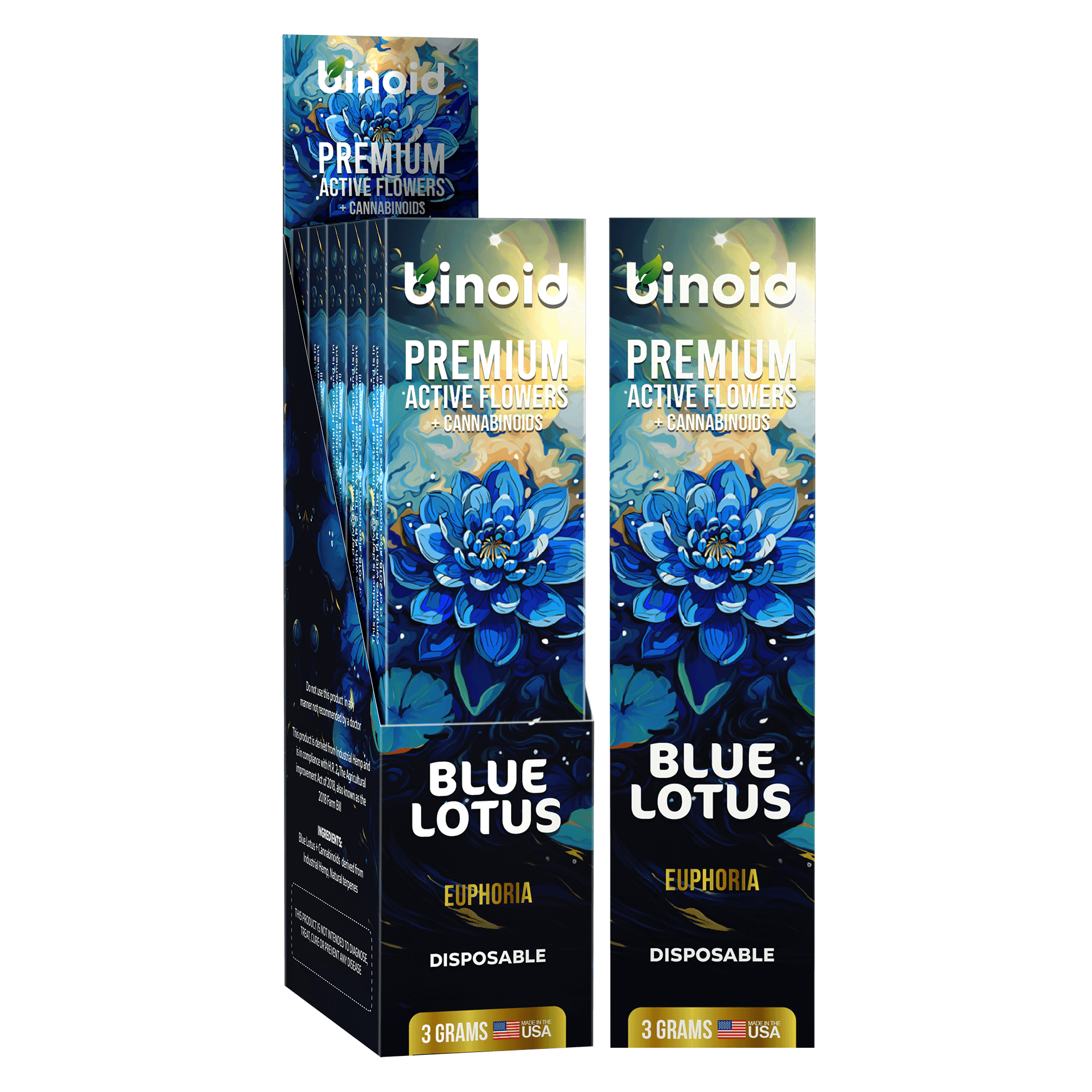 Binoid Blue Lotus Disposable Vape – 3 Gram Best Sales Price - Vape Pens