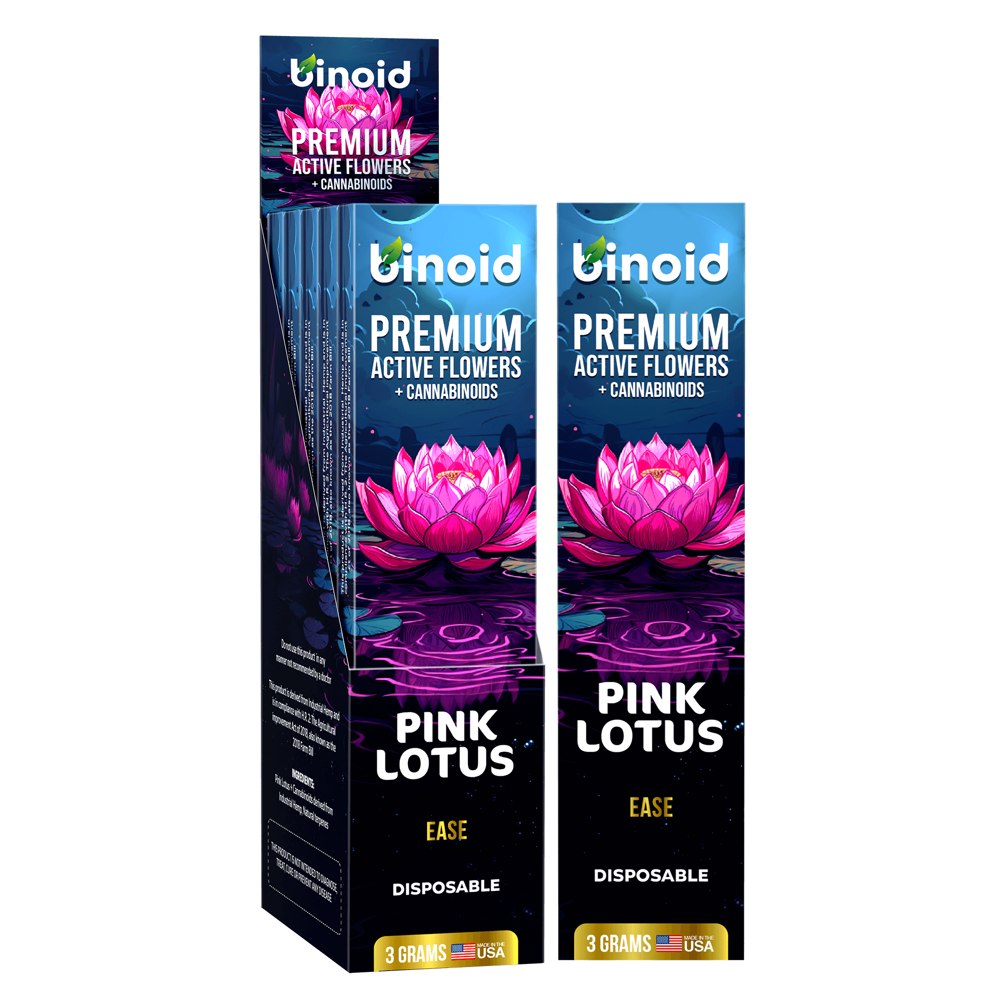 Binoid Active Flowers 3 Gram Disposable Best Sales Price - Vape Pens