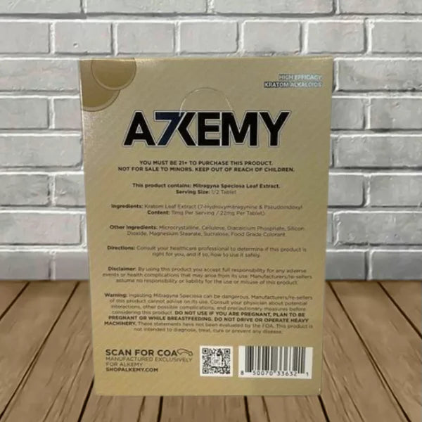 Alkemy 7-Hydroxymitragynine + Pseudo Chewable Extract Tablets Full Case 10ct