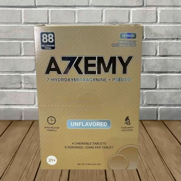 Alkemy 7-Hydroxymitragynine + Pseudo Chewable Extract Tablets Full Case 10ct