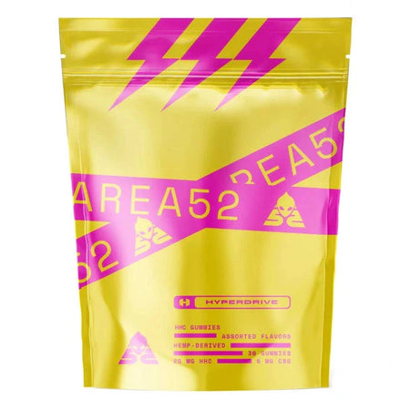 Area 52 HHC Edible - HHC: CBG Hyperdrive Gummies Assorted 30MG Best Sales Price - Gummies