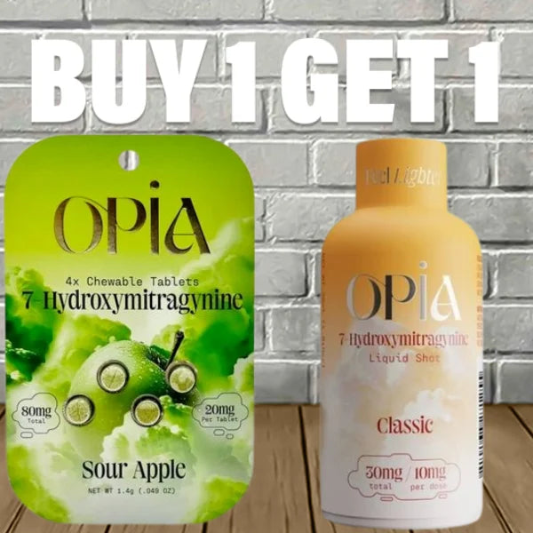 B1G1 OPiA 7-OH Extract Tablets + Shots