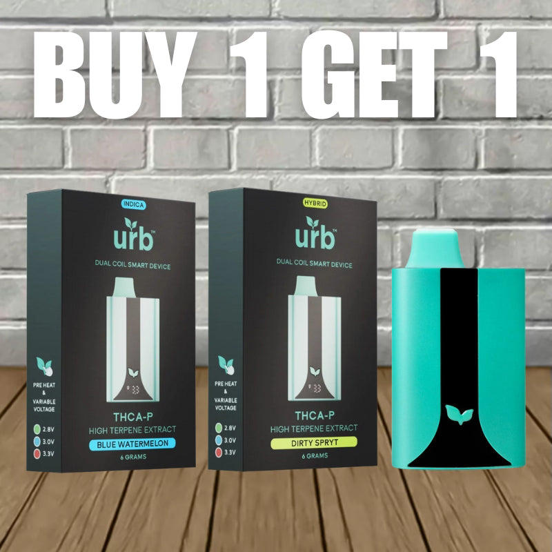 B1G1 Urb Live Resin HTE Smart Device THCa + THCp Disposable 6ml