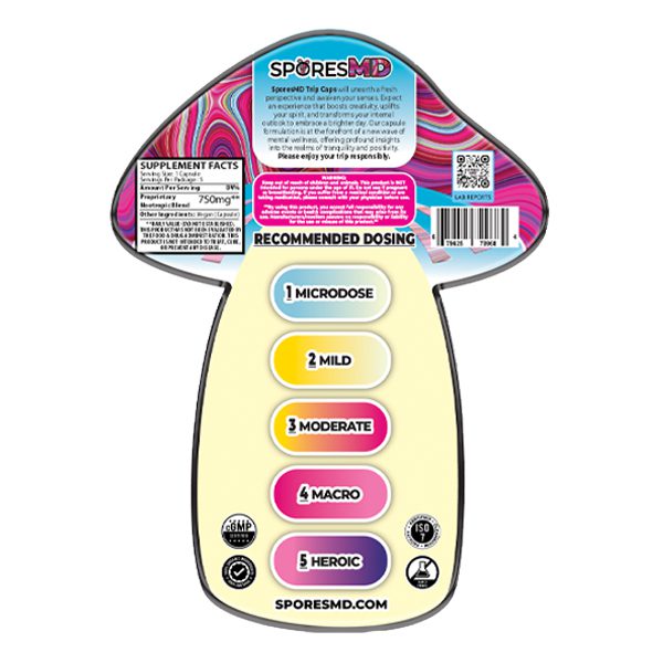 Trips Capsules 5 count – by sporesMD Best Sales Price - Edibles