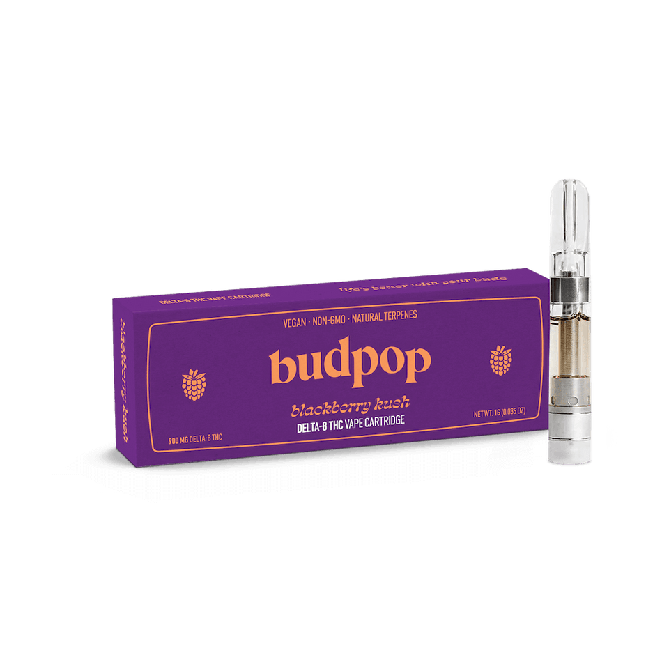 BudPop Blackberry Kush Delta 8 THC Vape