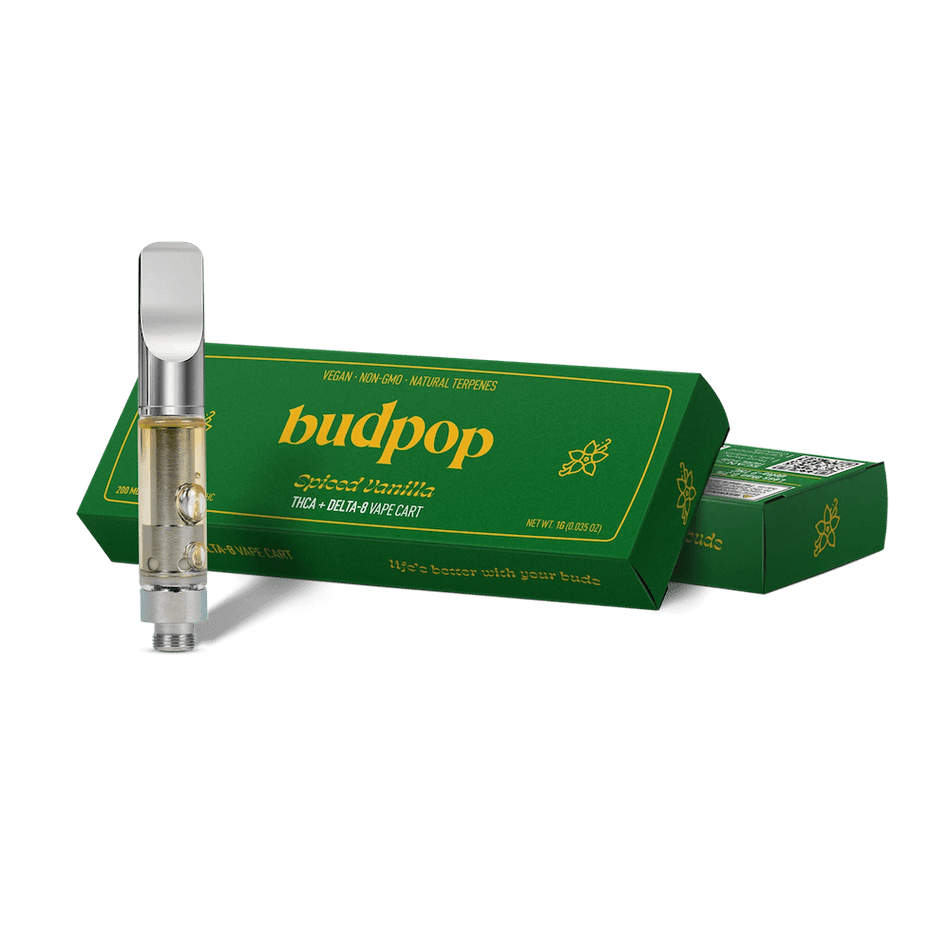 BudPop Spiced Vanilla – THCa & Delta 8 Carts