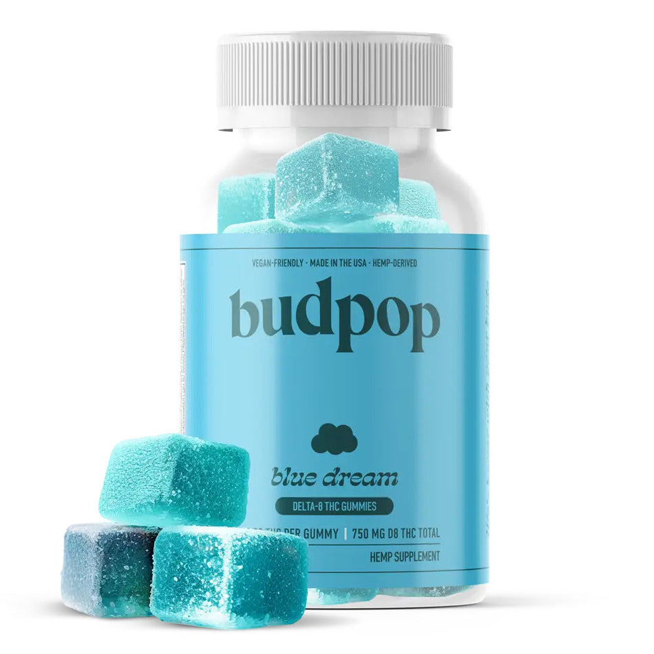 BudPop Delta-8 Blue Dream Gummies (750-1500mg)