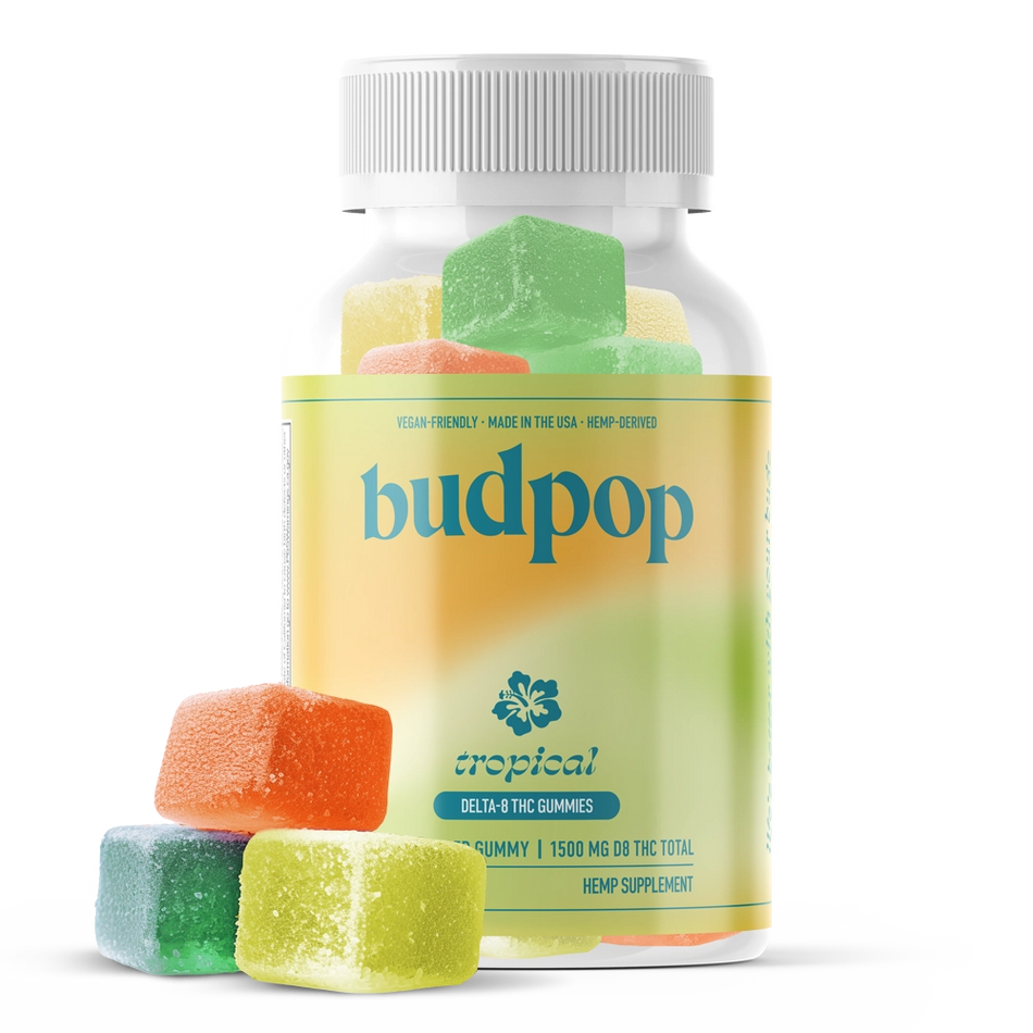 BudPop Delta-8 50mg Gummies – Tropical