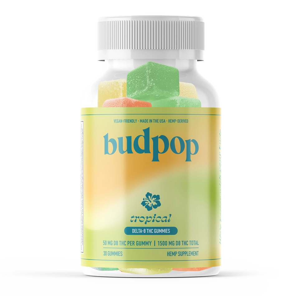 BudPop Delta-8 50mg Gummies – Tropical