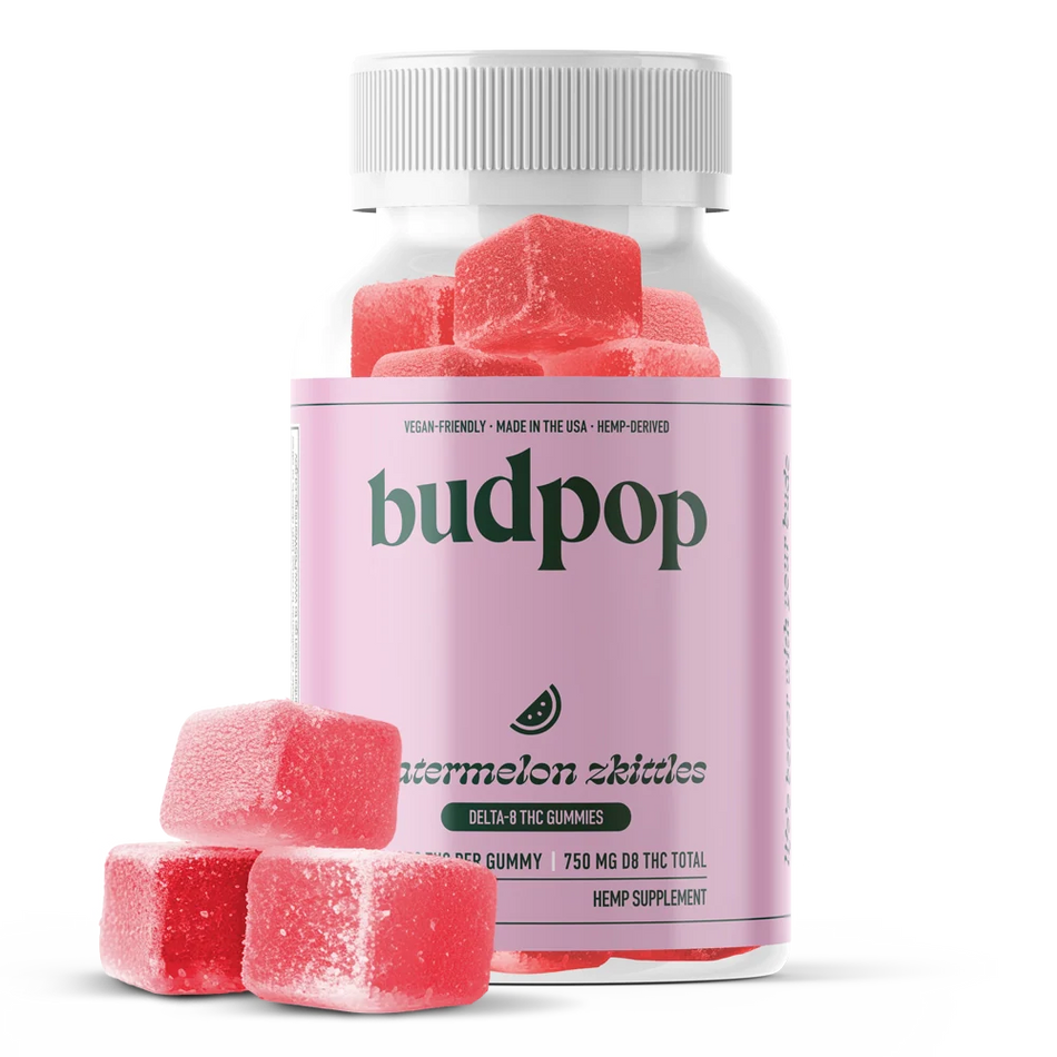 BudPop Delta-8 Watermelon Zkittlez Gummies (750mg)