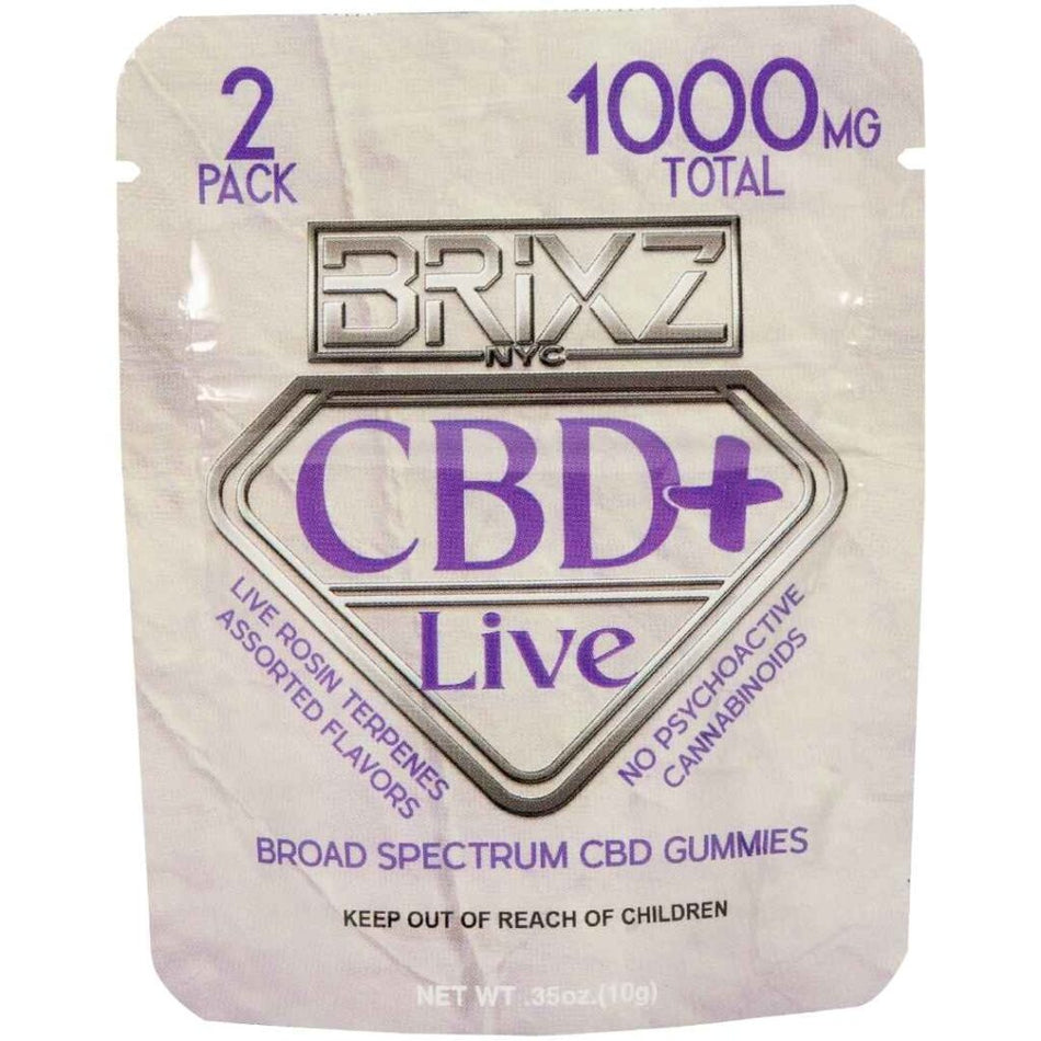 BRIXZ CBD+ LIVE Gummy 500mg 2pk