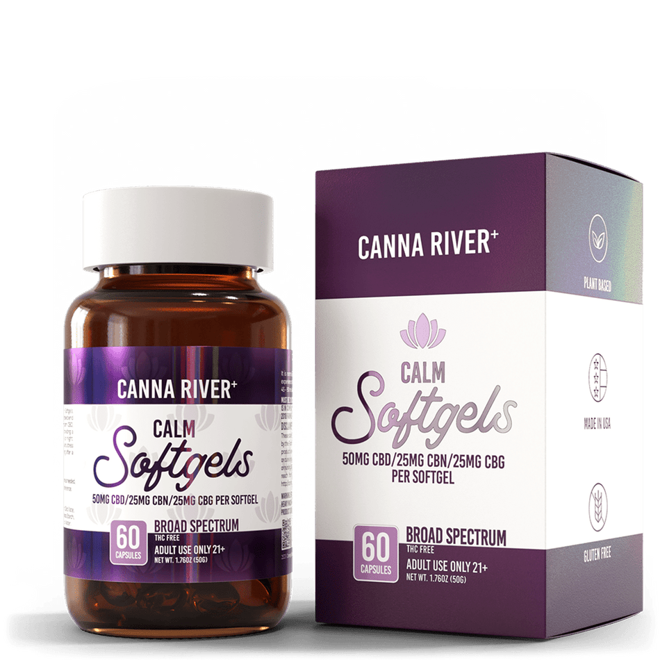 Canna River CBD Calm Softgels