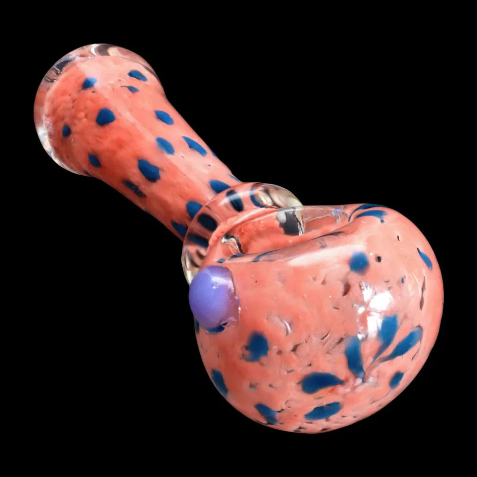 Smoke Cartel Frit with Twisted Mouthpiece Spoon Pipe - 4 in.