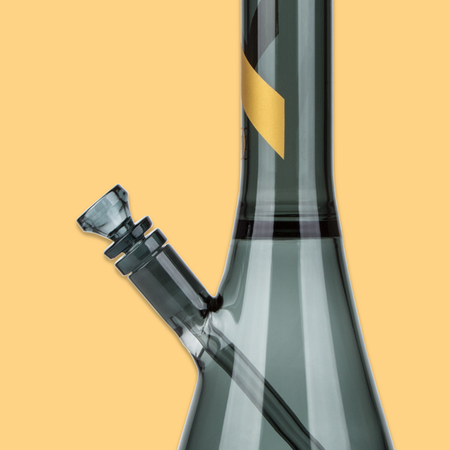 Marley Natural Water Pipe Smoked Glass Gold Stripe Decal Best Sales Price - Rolling Papers & Supplies