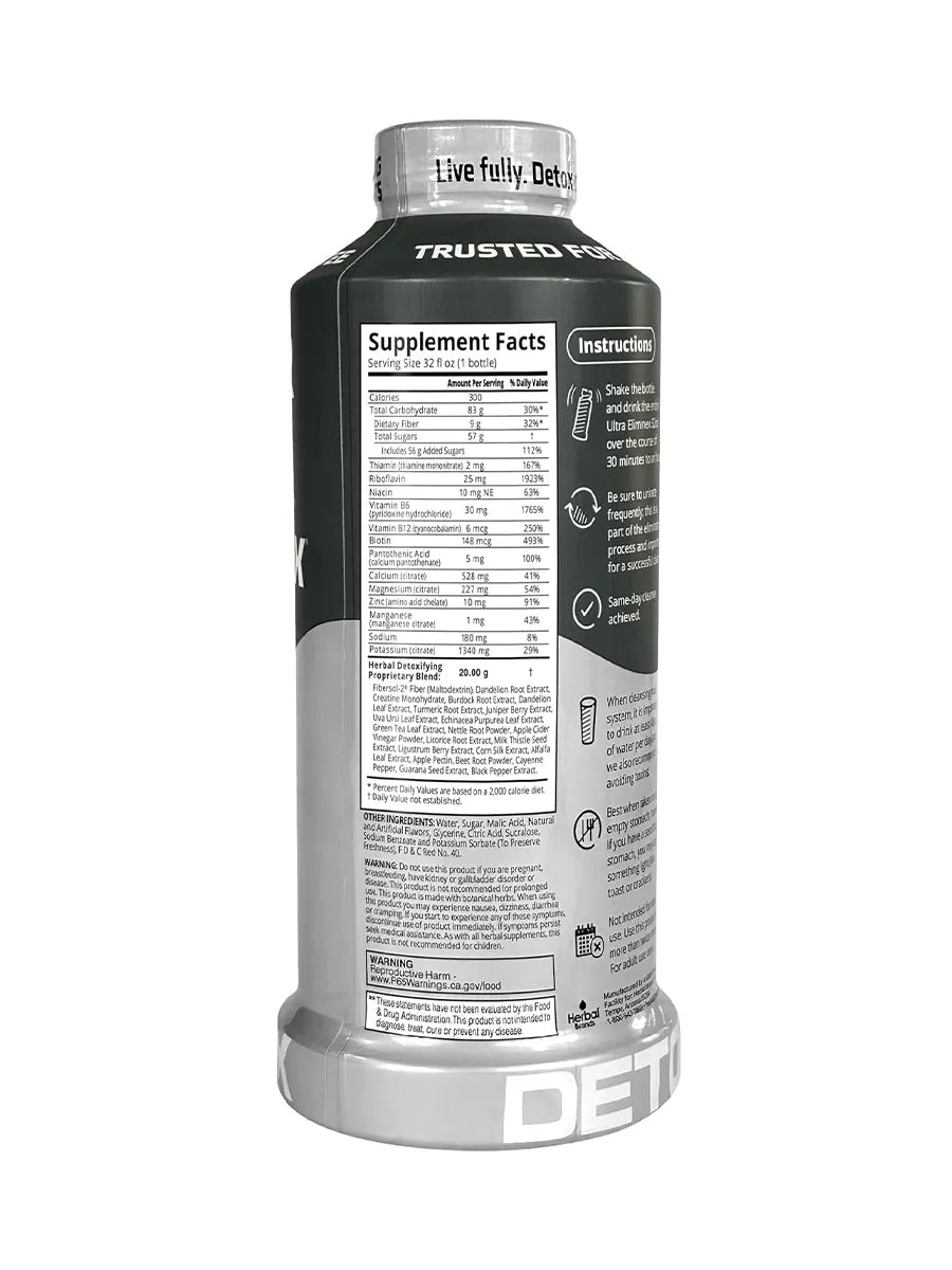 Tropical Herbal Clean Ultra Eliminex Ultimate Cleanse Same-Day Detox 32 fl oz