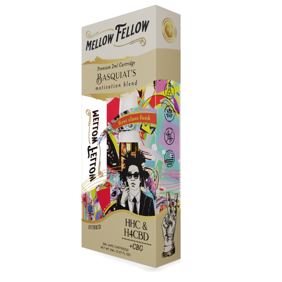Mellow Fellow Basquiat's Motivation Blend 2ml Vape Cartridge Best Sales Price - Vape Cartridges