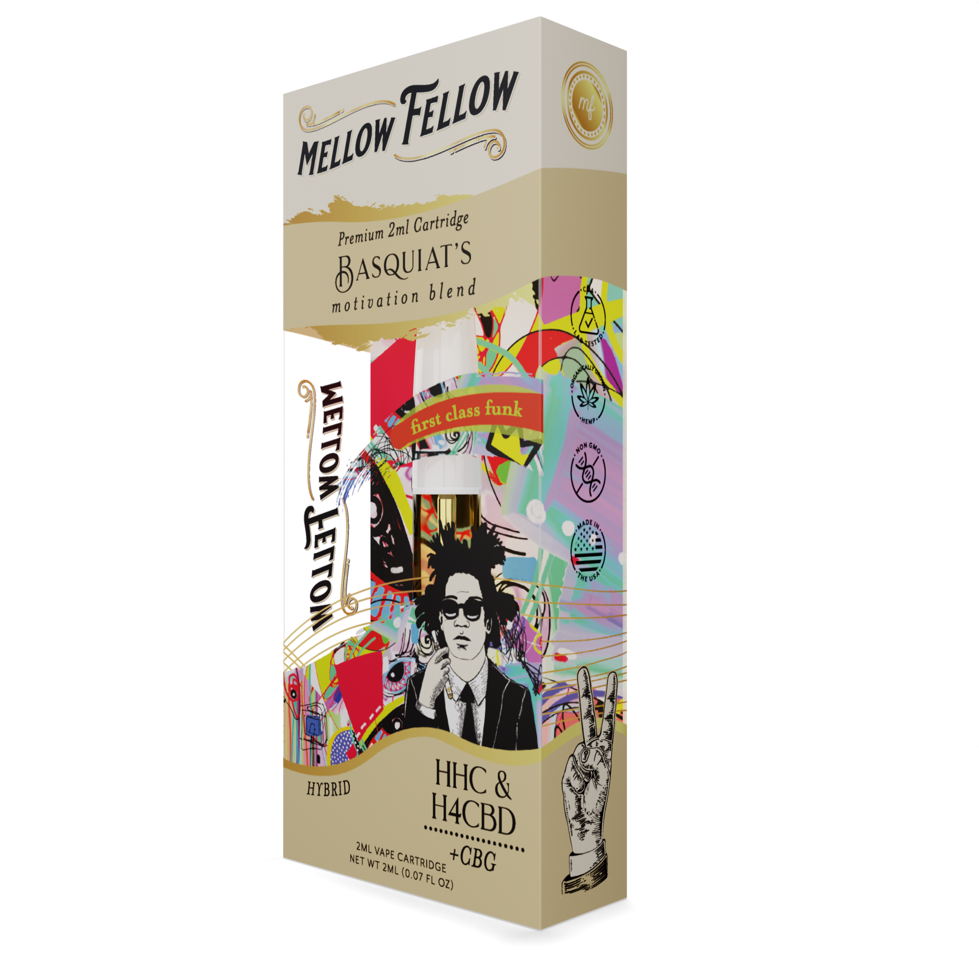Mellow Fellow Basquiat's Motivation Blend 2ml Vape Cartridge Best Sales Price - Vape Cartridges