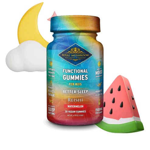 Royal Mushroom Better Sleep Kids Reishi Gummies Watermelon Flavor Best Sales Price - Gummies
