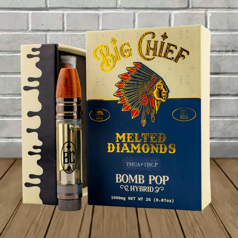 Big Chief Melted Diamonds THCA + THCP Vape Cartridge 2g