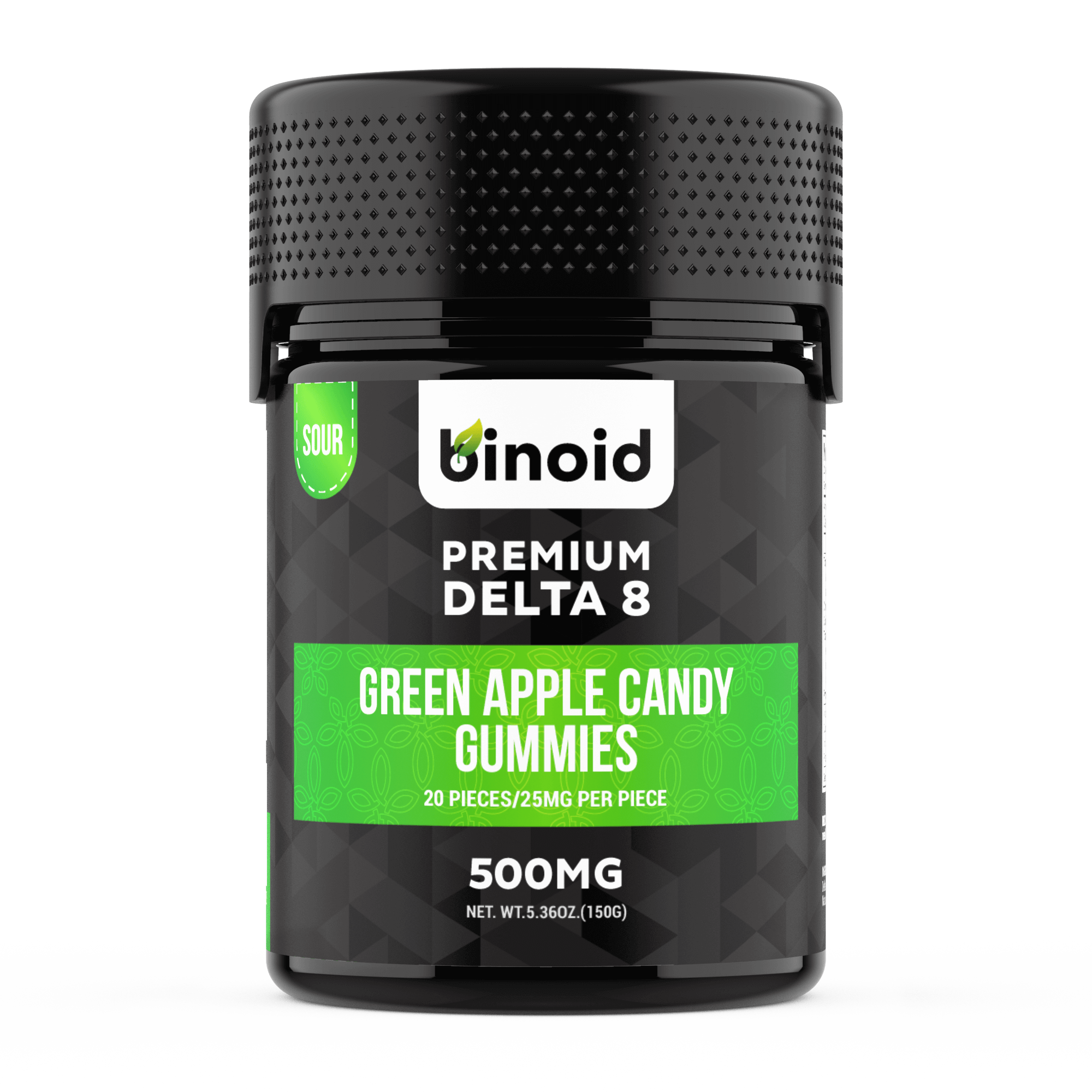 Binoid Delta 8 THC Gummies - Green Apple Candy Best Sales Price - Gummies