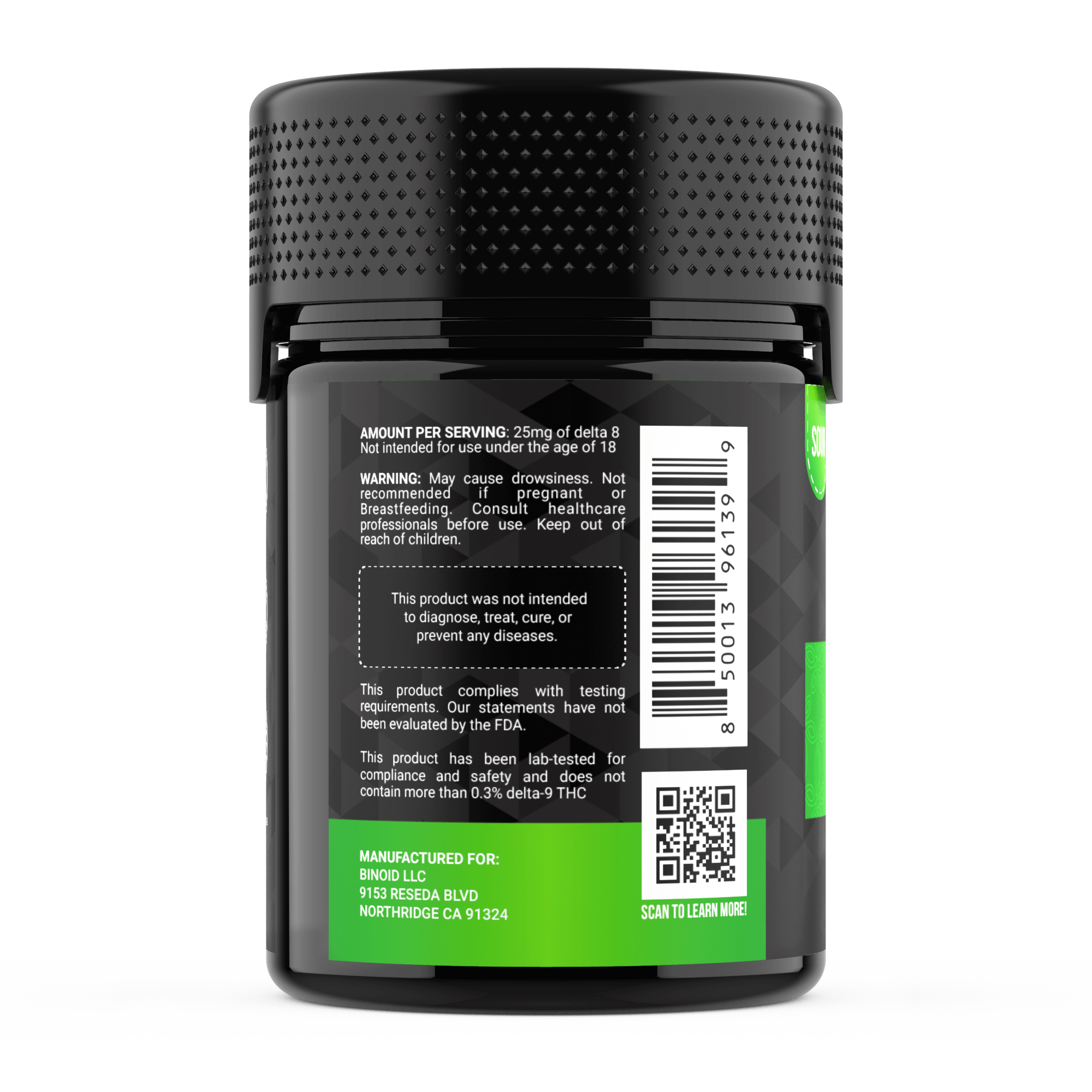 Binoid Delta 8 THC Gummies - Green Apple Candy Best Sales Price - Gummies