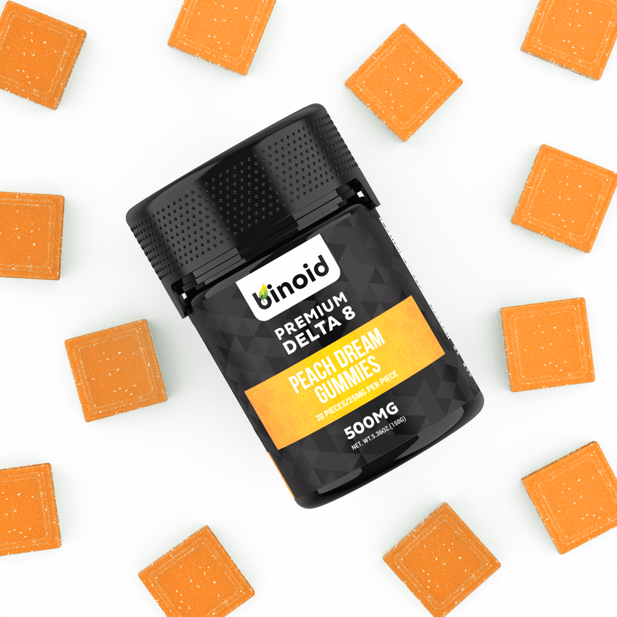 Binoid Delta 8 THC Gummies - Peach Dream Best Sales Price - Gummies