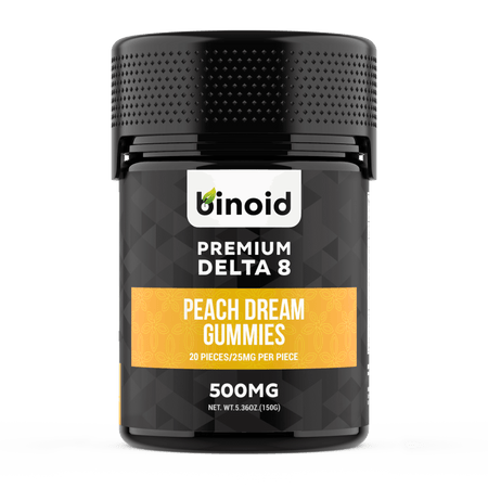 Binoid Delta 8 THC Gummies - Peach Dream Best Sales Price - Gummies