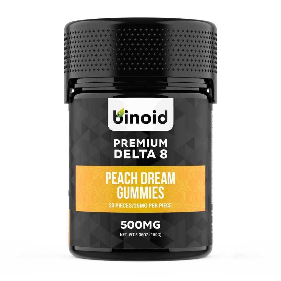 Binoid Delta 8 THC Gummies - Peach Dream Best Sales Price - Gummies