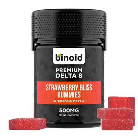 Binoid Delta 8 THC Gummies - Strawberry Bliss Best Sales Price - Gummies