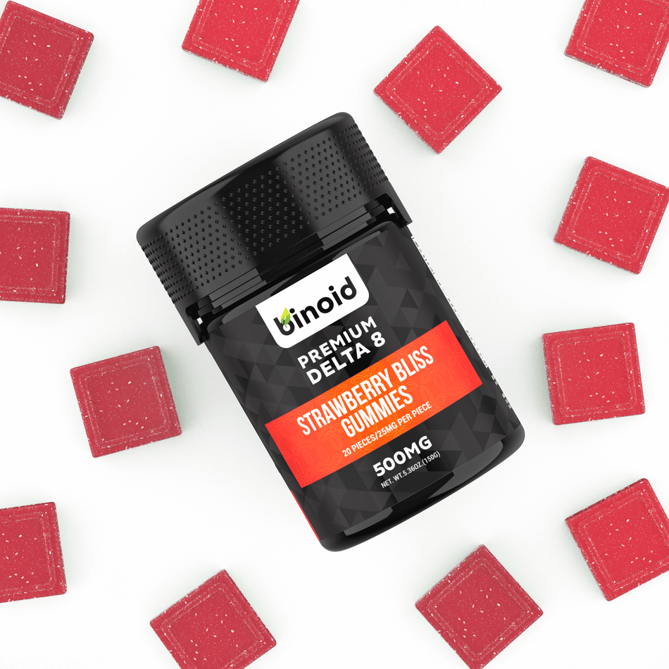 Binoid Delta 8 THC Gummies - Strawberry Bliss Best Sales Price - Gummies