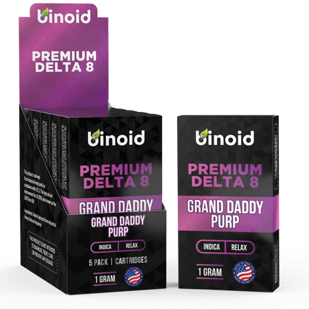 Binoid Delta 8 THC Vape Cartridge - Grand Daddy Purp Best Sales Price - Vape Cartridges