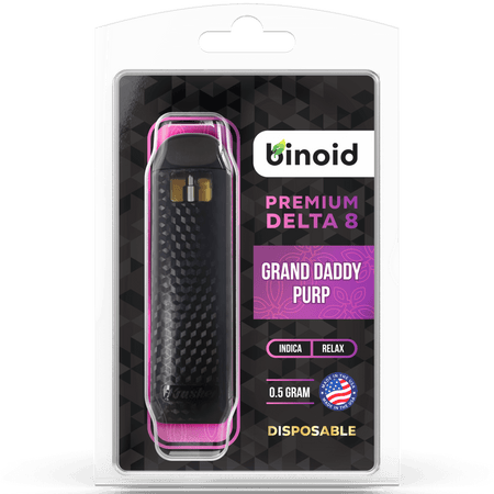 Binoid Delta 8 THC Vape Cartridge - Grand Daddy Purp Best Sales Price - Vape Cartridges