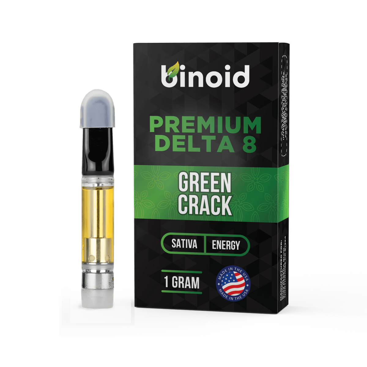 Binoid Delta 8 THC Vape Cartridge - Green Crack Best Sales Price - Vape Cartridges